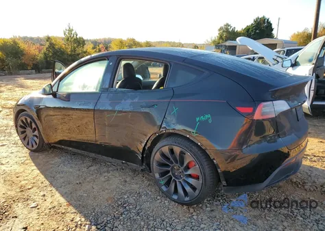 2020 Tesla Model Y из США, поврежденный, VIN 5YJYGDEF2LF050181